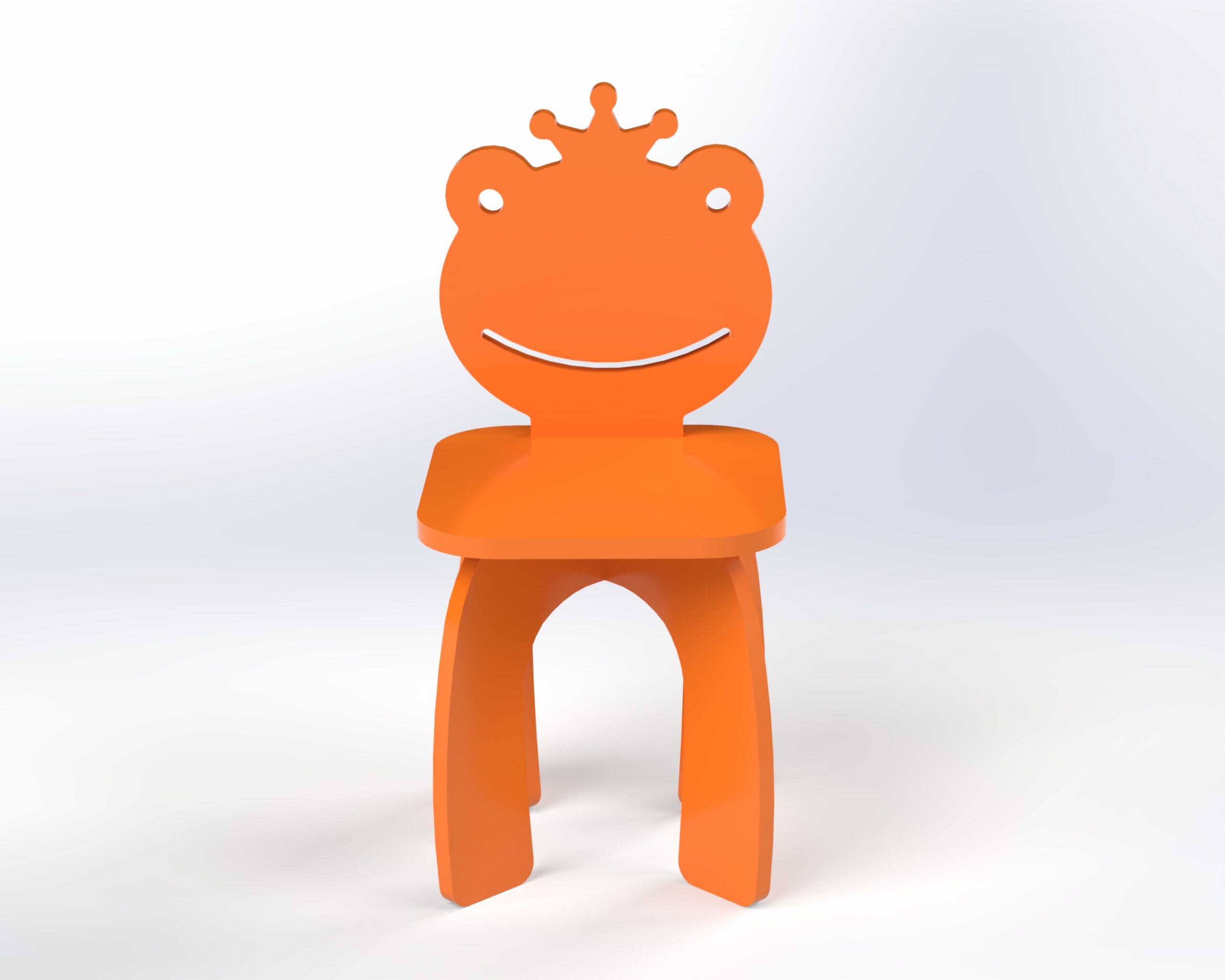 Stolica za decu – žabica – ručno izrađen drveni proizvod